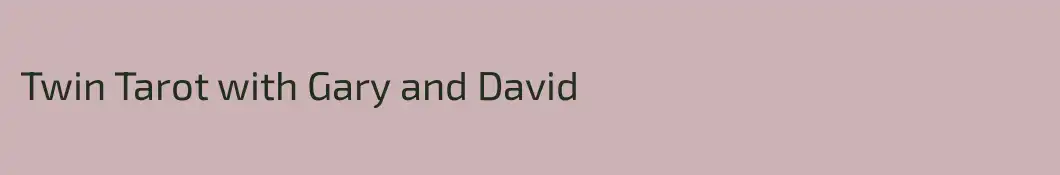 Twin Tarot with Gary and David